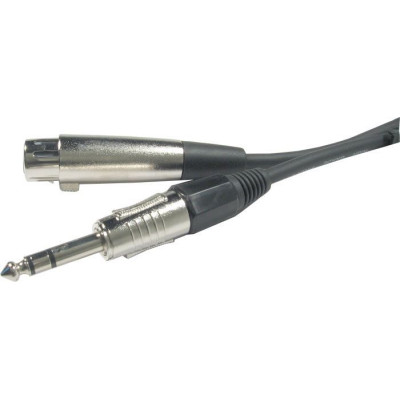 Kábel XLR 3P zdierka-JACK 6,3 stereo 5m