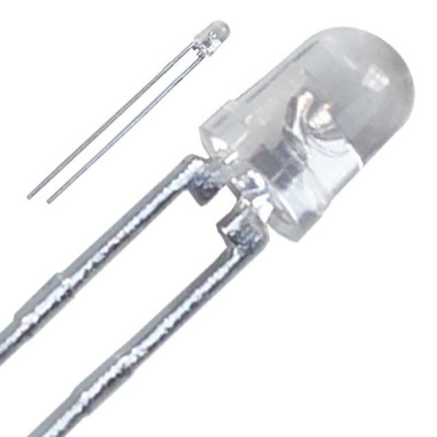 LED 3mm modrá 40-80mcd