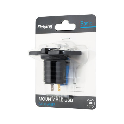 Nabíjačka do auta 2xUSB 3,1A panelová