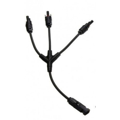 Rozbočenie MC4 1x konektor, 3x zdierka. kábel 30cm