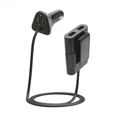 Rýchlonabíjačka USB do auta 4x2,4A SA060