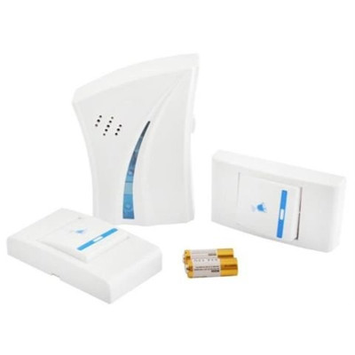 Zvonček bezdrôtový bat. 100m ZBBD001 2xTLAC+1xRING