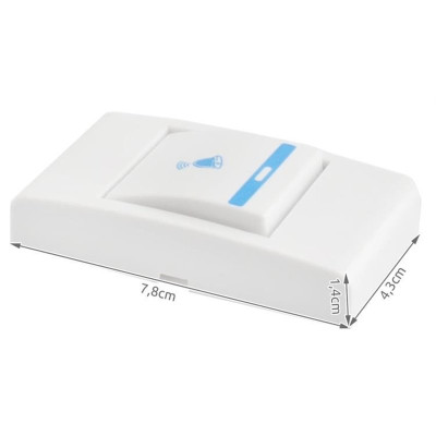 Zvonček bezdrôt.230V 100m ZB1T2R 1xTLAC+2xRING