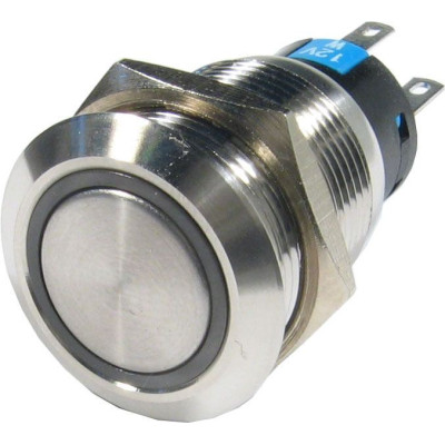 Tlačidlo antivandal LED modré