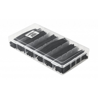 Zmršťovacie bužírky čierne 7858 10cm 100 kusov