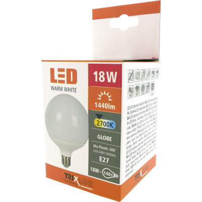 Žiarovka LED E27 18W 4200K GLOBE G120