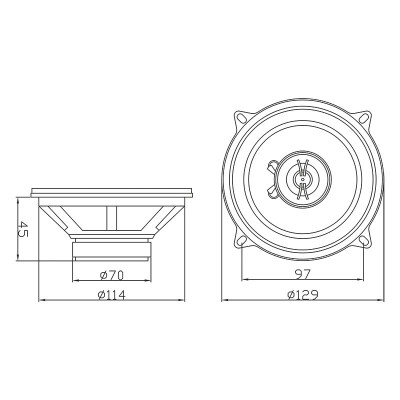 Reproduktor 2-pásmový pár BLOW WH-1516 130mm
