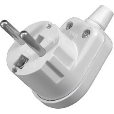 Vidlica 230V biela uhlová WT-16U (P70)