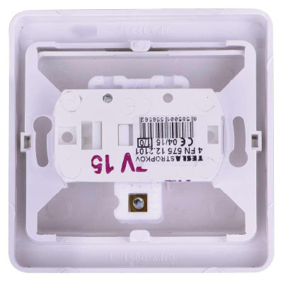 Vypínač TESLA zvončekový č.1/0 biely 4FN57512.2101