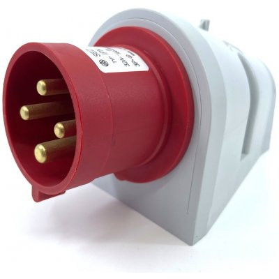 Vidlica na stenu 380V 16A 4-kolík