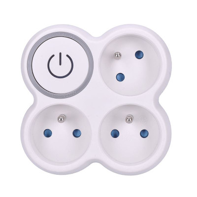 Zásuvka priebežná s vyp. P106 trojitá