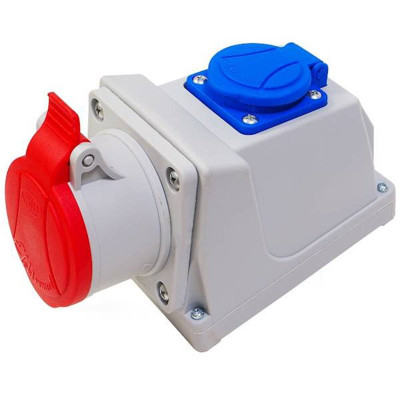 Zásuvka na stenu 380V+230V GSC-32A/4