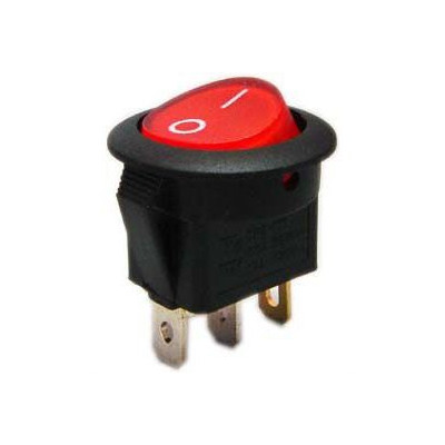 Vypínač  OFF-ON 1pol.12V/16A čer.