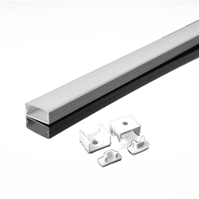 Profil hlinikový na povrch+matný plast SADA PH+XC11MP