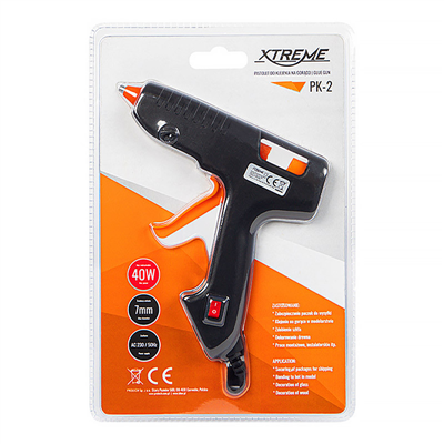 Pištoľ lepiaca 40W XTREME PK-2 pre 7mm tyčinky