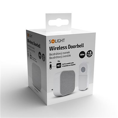 Zvonček bezdrôtový 230V 180m SOLIGHT 1L74