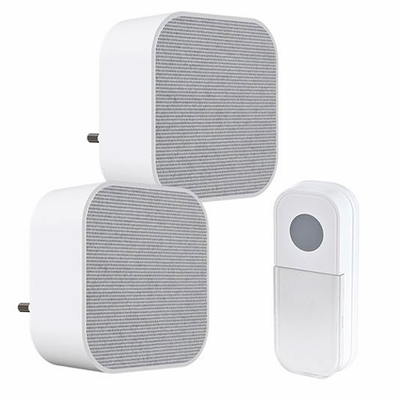 Zvonček bezdrôtový 230V 180m SOLIGHT 1L74DZ 2xRING 1xTLAč