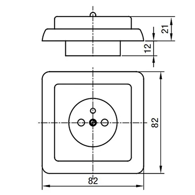 Jednozásuvka panelová SEZ Z3211