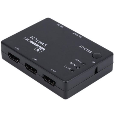 Prepínač HDMI 3x HDMI s ovládačom 1080P PS3