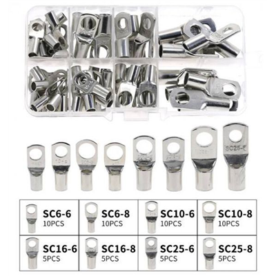 Sada kablovych očiek lisovacích 60ks