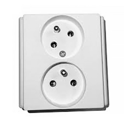 Dvojzásuvka panelová Z3221-G