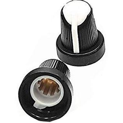 Gombík prístrojový 15x17mm hriadeľ 6mm