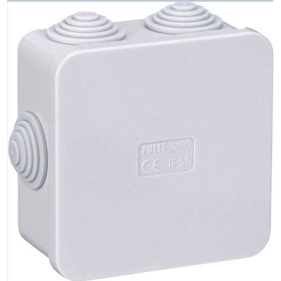 Krabička inštalačná 6Xpriechod 80x80x40mm