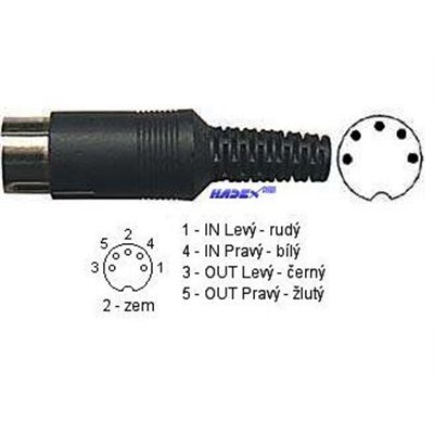 Konektor DIN 5 kolík