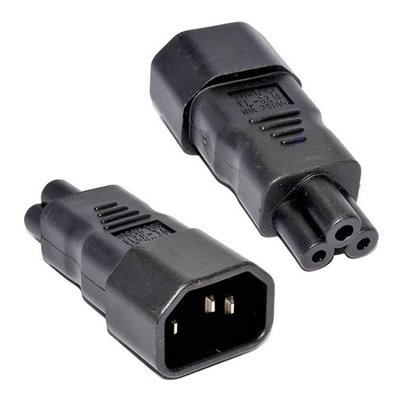 Adapter IEC C14 na IEC C5 trojlístok