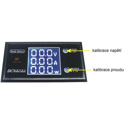 Ampérmeter, voltmeter,wattmeter panelový 10A 100VD