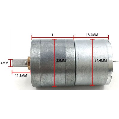 Motorček GA25-310 6V s prevodovkou 35RPM