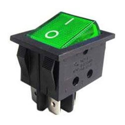 Vypínač kolískový IRS-201-3A, ON-OFF 2pol. 250V/15