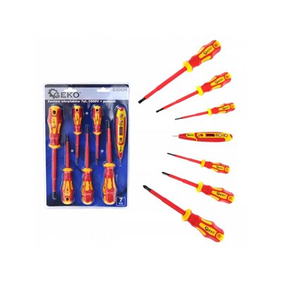 Sada ekektrikárskych skrutkovačov  G30626 7ks