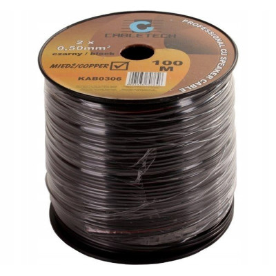 Kábel REPRO 2x0,50mm čierny CU